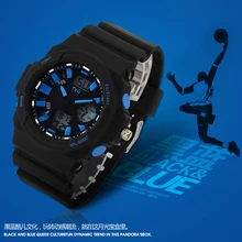 TVG мужские модные черные часы из смолы, водонепроницаемые цифровые часы, синие кварцевые часы, мужские спортивные часы, relogio masculino