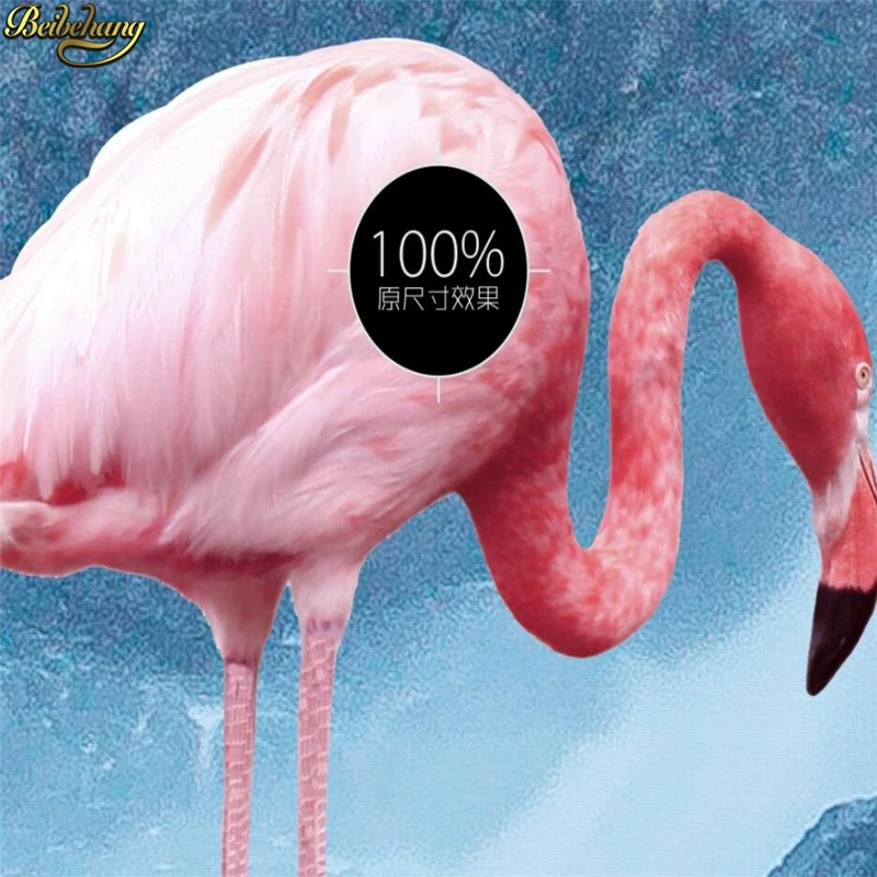beibehang Custom wall paper nordic small fresh reef sea flamingo mood background wall papel pintado de pared 3d wallpaper