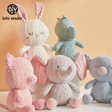 Vamos fazer dos desenhos animados animais de pelúcia brinquedos de festa bonecas brinquedos para crianças aniversário presente de natal macio crianças brinquedos de pelúcia kawaii acessórios