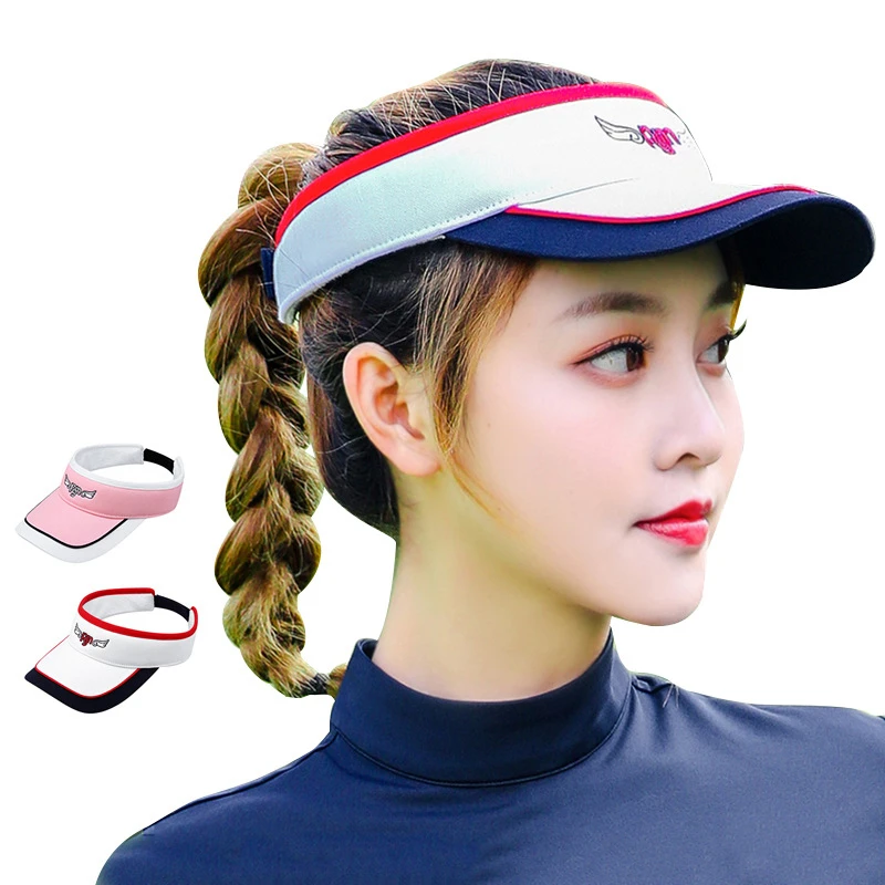 PGM visera Golf ajustable para mujer, gorra de béisbol deportes al aire libre, bordada, vacía, para el sol|Gorras - AliExpress