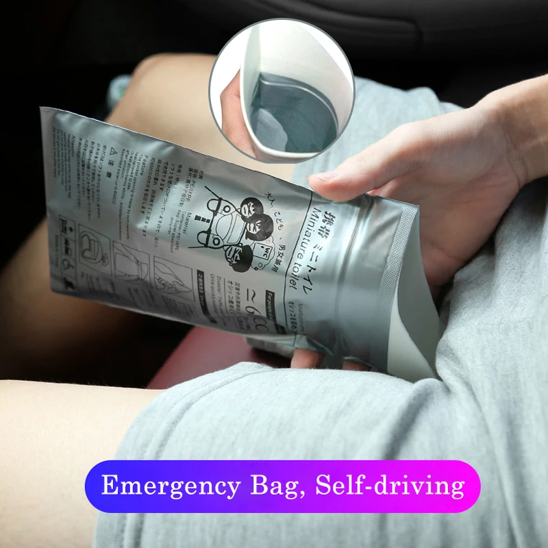 

4Pcs 600ml Portatile Di Emergenza Auto Sacchetto Urina Vomito Sacchetti Igienici Usa E Getta Strumento Di Emergenza Caldo Borsa