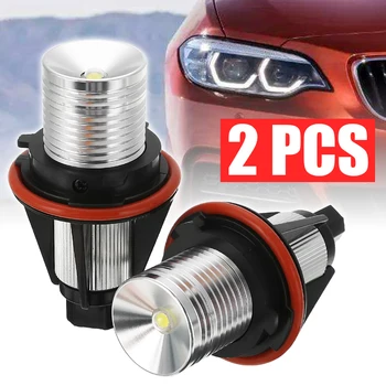 

2x 12V Halo Ring LED Angel Eye Halo Ring Marker Light Bulb Xenon White Marker Bulbs For BMW E39 E60 E87 X5