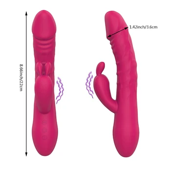 10 Speed G Spot Powerful Dildo Rabbit Vibrator for Women Sex Toys For Women Dual Vibrators Clitoris Stimulation Sex Toys For Adu 2