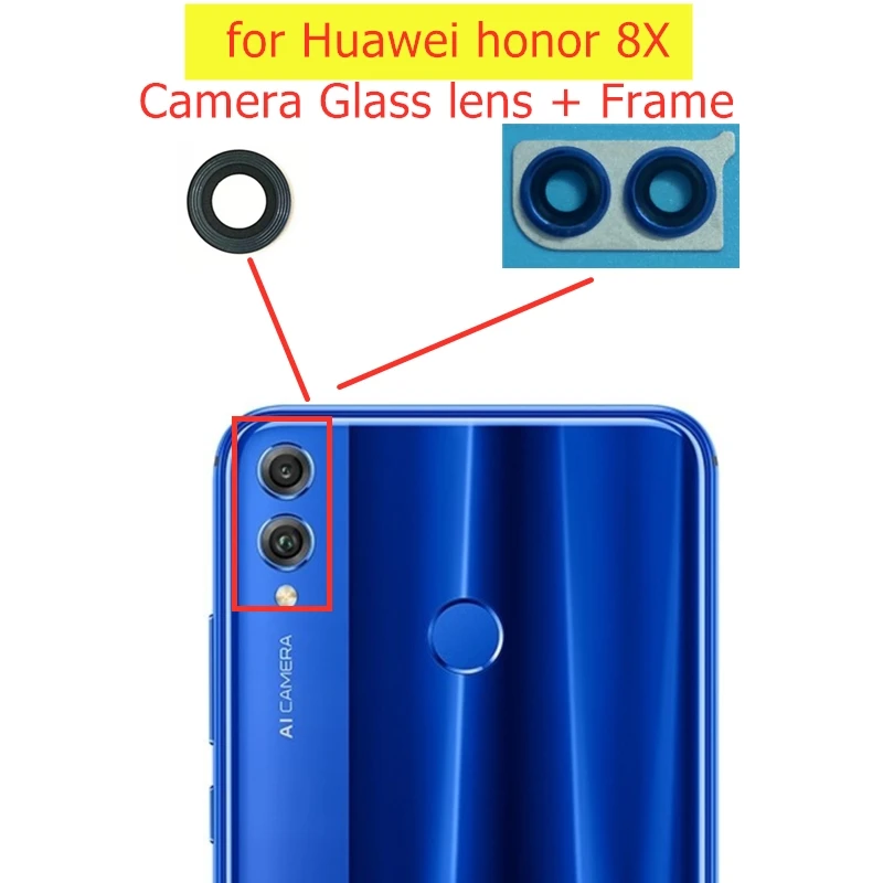 Для задней камеры Huawei Honor 8X стеклянная рамка объектива основная задняя камера