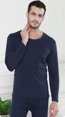 Navy Blue- Blue Womens Fleece Lined Underwear Set Set Ultra Soft MicrofiberThermal Underwear Long Johns ouc562 - Цвет: Navy Blue- Blue