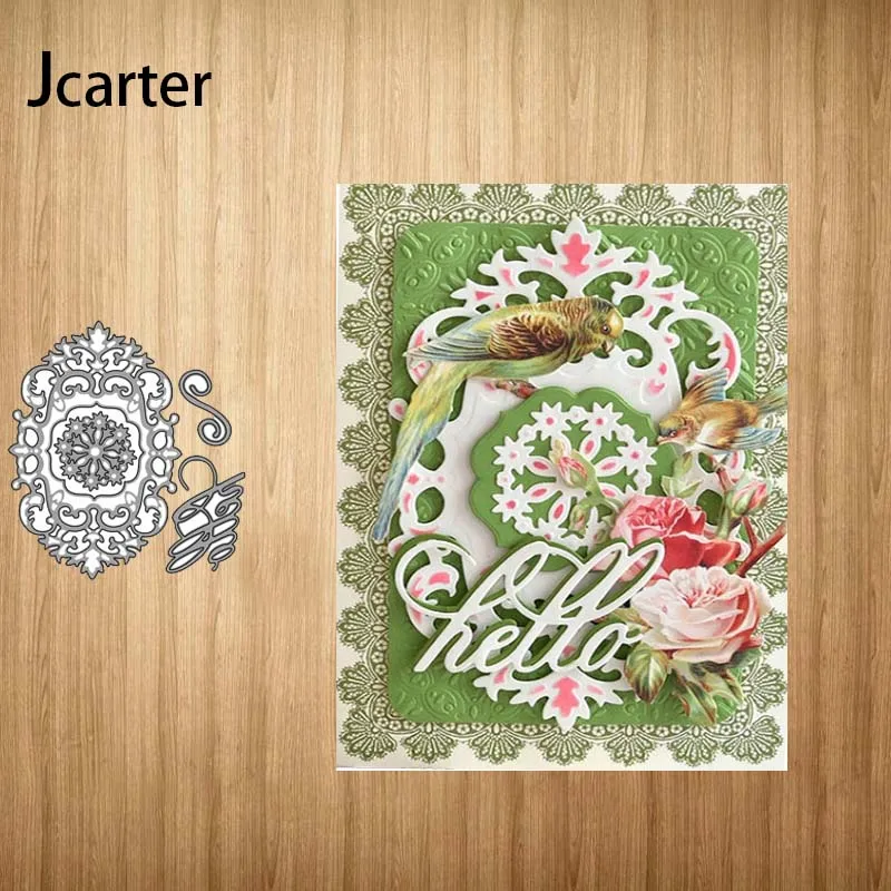

Hello Background Flower New Design Metal Cutting Dies Craft Stencil Diy Scrapbooking Handmade Card Make Shape Album Decor Model