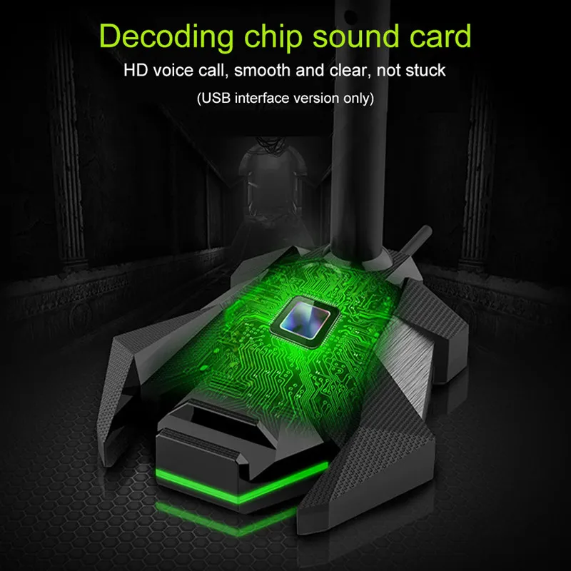 HANGRUI, проводной микрофон, USB/3,5 мм, студийный, игровой, 360, Omnidirectionnel, микрофон для компьютера, настольный, профессиональный, двойной микрофон