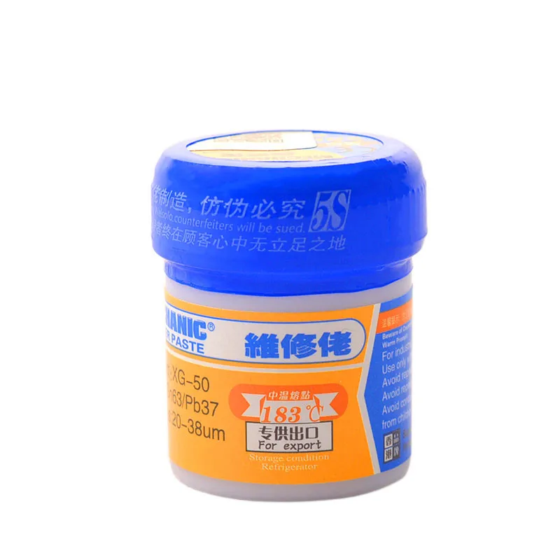 

Soldering Paste Flux XG-50 Solder Tin Sn63/Pb67 For Hakko 936 TS100 Soldering Circuit Board SMT SMD Repair Tool With 1pc Scraper