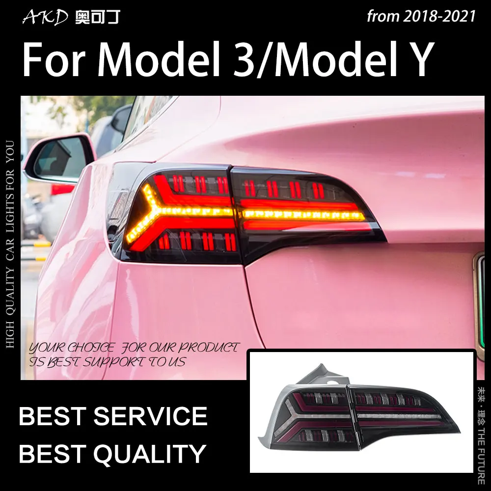 Car Styling Tail Lamp for Tesla Model 3 Tail Lights Model Y LED Tail