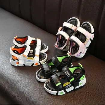 

Girls Boys Brands Summer Sandals Children Soft Sole Beach Sandals Anti-slip Cute Kids Sport Shoes Kids Sandal