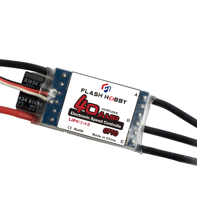 

Flashhobby 40AHV ESC прошивка для самолета 3-6S