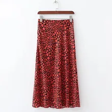 Летняя женская Милая ромашка, длинные юбки с принтом, Корейская юбка макси с высокой талией, женская повседневная юбка с принтом