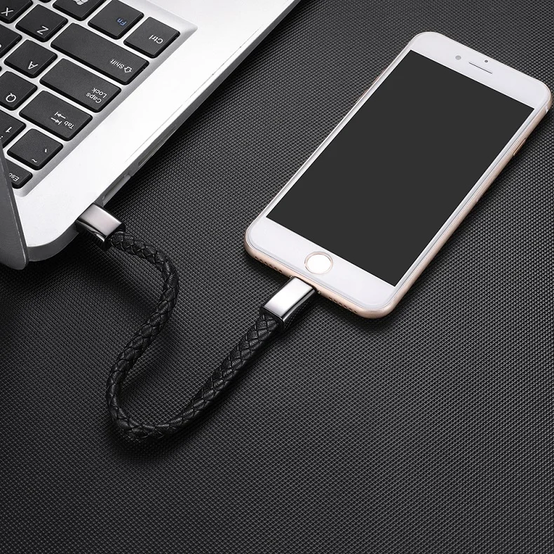 Мини type-C Micro USB браслет зарядное устройство зарядный кабель для samsung S8 A50 huawei P30 pro Открытый Портативный кожаный шнур синхронизации