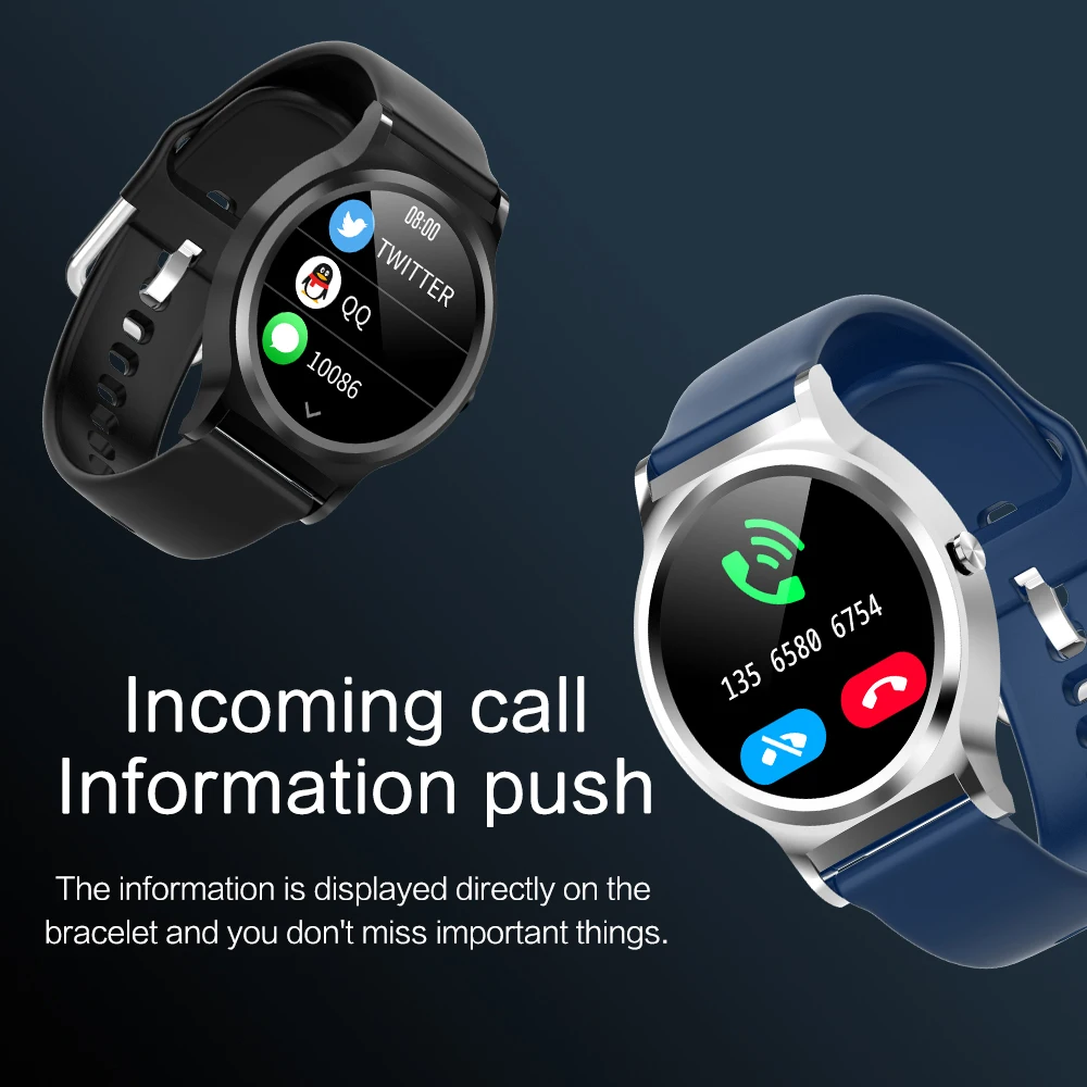 Спортивные Смарт-часы для мужчин, 1,3 дюймов, полный сенсорный экран, Ip67, водонепроницаемые, длительное время ожидания, погодные часы, смарт-браслет, Fitbit