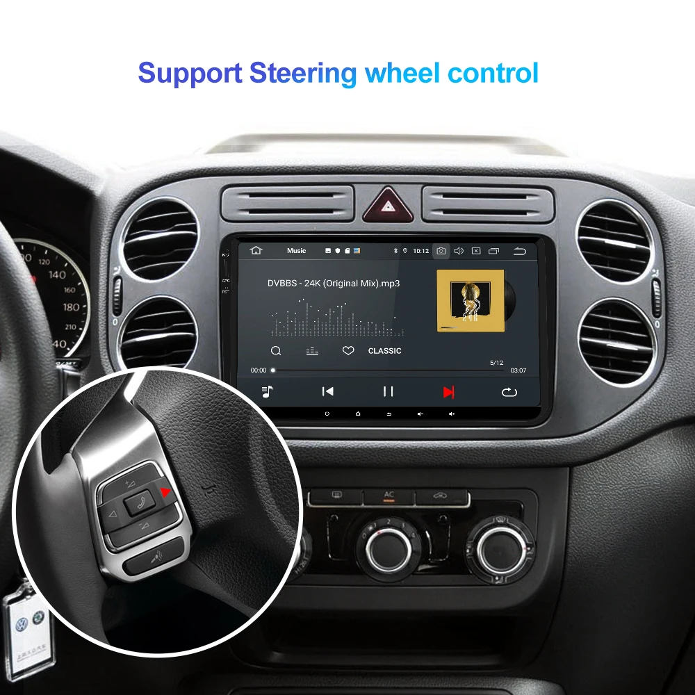 Isudar 1 Din Android 10 авто радио для Volkswagen/VW/POLO/PASSAT/Golf/Skoda/Octavia/Seat/Leon Автомобильный