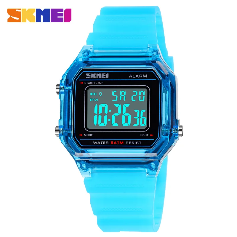 

SKMEI LED Light Ladies Electronic Watch 50m Waterproof Stopwatch Calendar Female Clock Women Wristwatches Relogio Feminino 1698