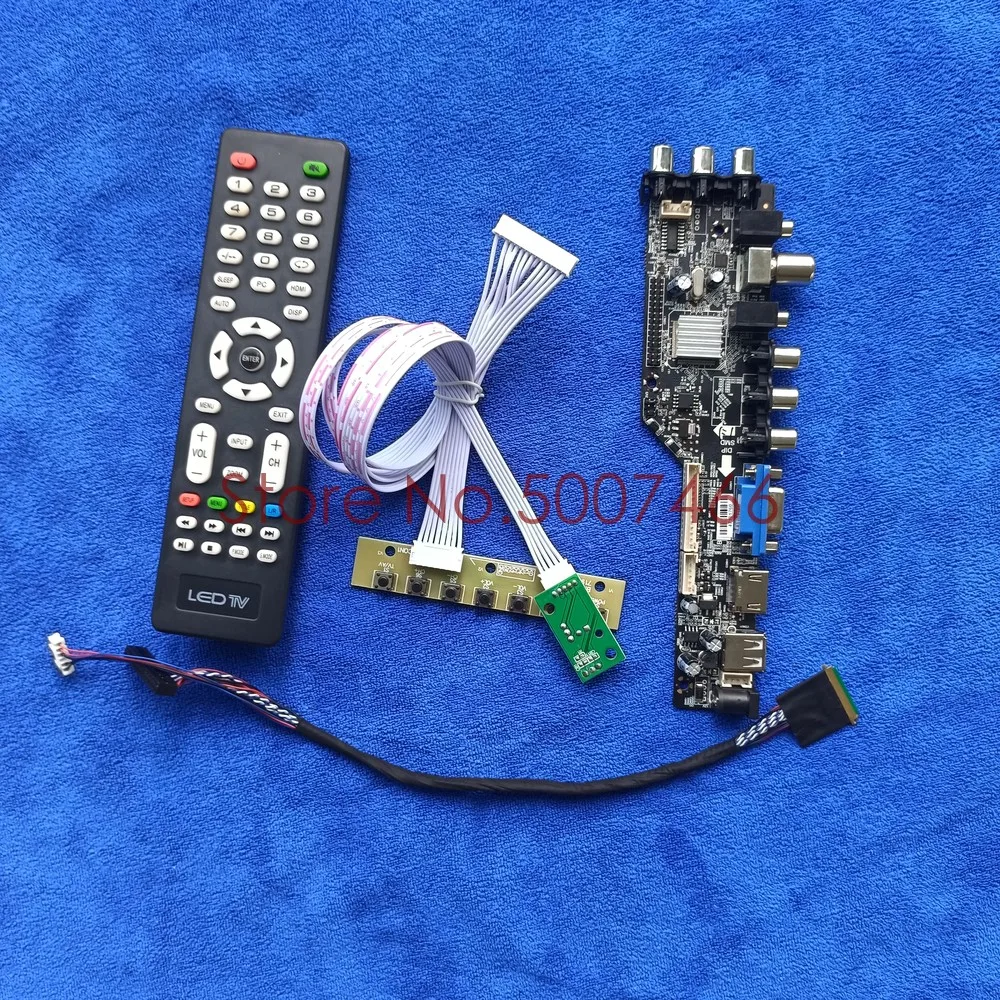 Fit LTN140AT01-G03/G04/001/G01 обновление 1366*768 экран 40 pin LVDS 3663 TV digital AV VGA USB DVB ЖК диск board DIY Kit |