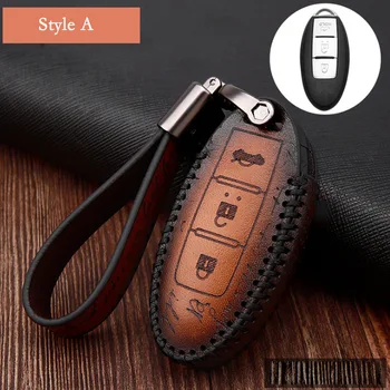 

car Key Case Cover For Nissan TEANA Qashqai Juke Maxima Altima Teana Tiida Sylphy Sunny X-Trail Smart Car key Shell fob key bag