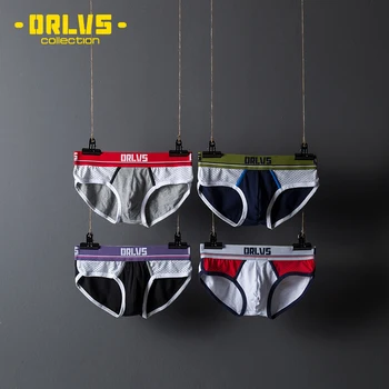 

Male Underwear Sexy Gay Briefs Men Underpants Cotton Men's Biniki Brief Cueca Breathable U Pouch Panties Ropa Hombre OR183