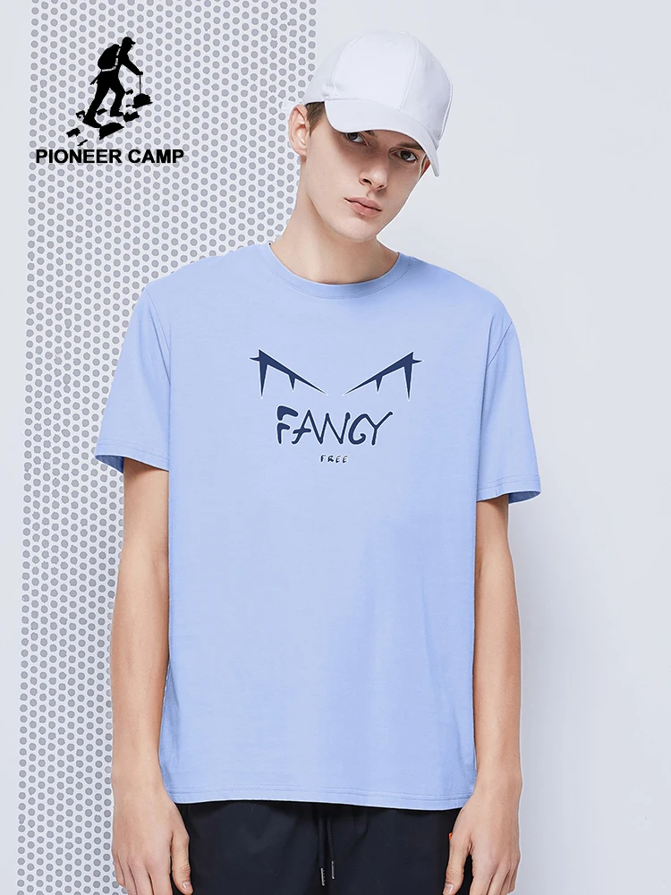 

Pioneer Camp Funny T-shirt Men Summer 100% Cotton Hip Hop Black Blue Fashion Men's Top Tees 2020 ADT0206052