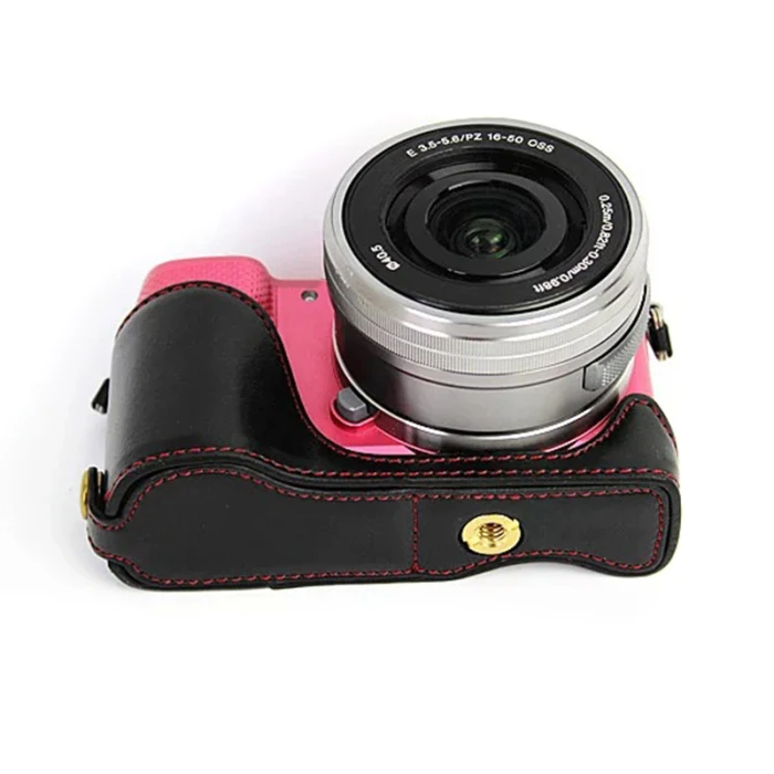 Винтажный кожаный чехол для камеры, половинный чехол для sony A6000 A6300 GV99