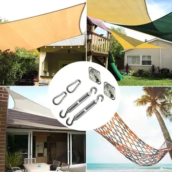 

Quadrangle Sun Shade Sail Stainless Steel Hardware Tent Canvas Kit Boa Fastener Cap Snap Silver Sockets Marine Installation H7Z7