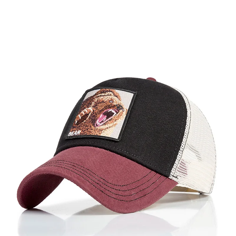 Модная бейсбольная кепка в стиле пэтчворк для женщин и мужчин, летняя бейсболка, Регулируемая Кепка для папы, бейсболки с животными в стиле унисекс - Цвет: 32