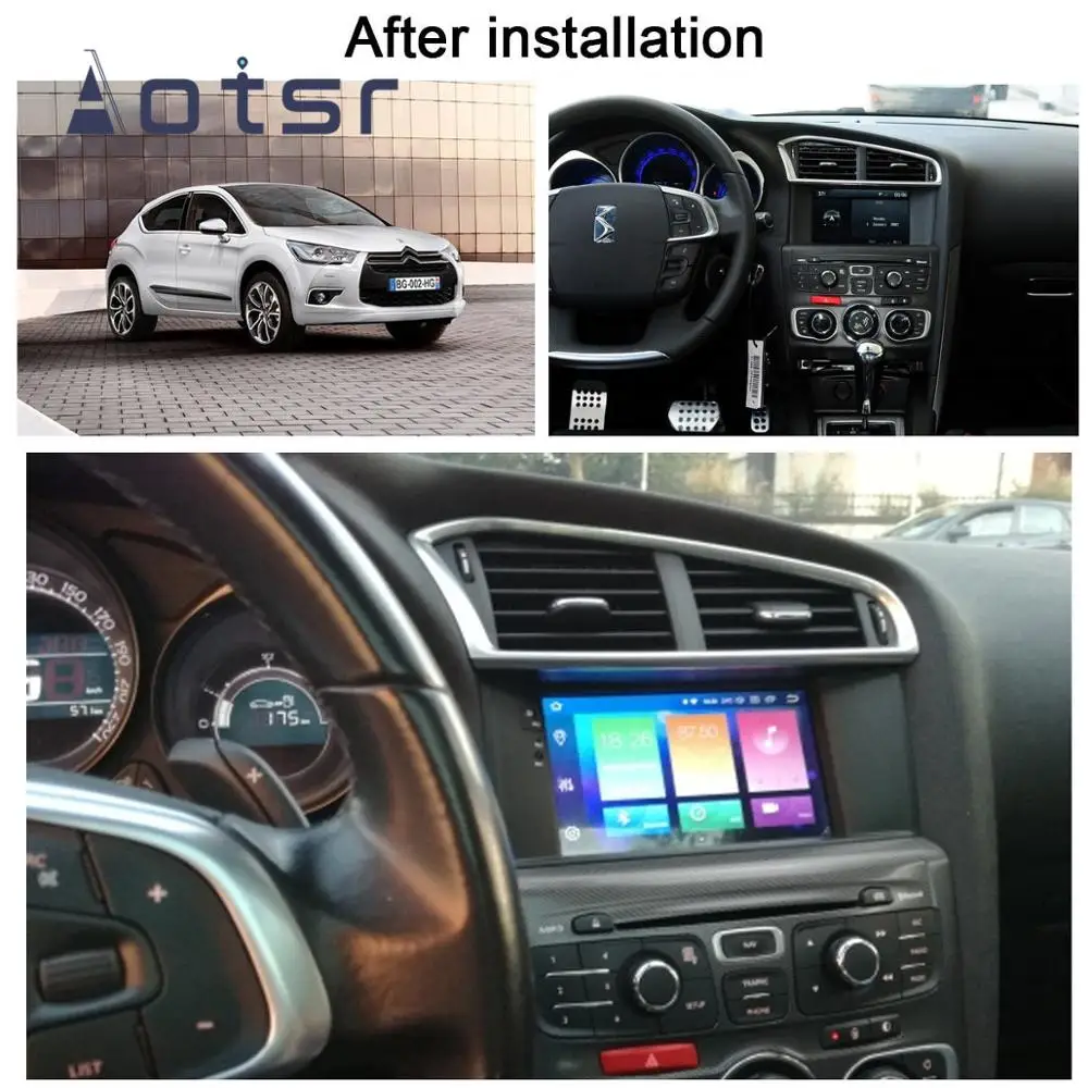 

7" Android 9.1 16GB IPS GPS Navigation Car Player For Citroen C4 C4L DS4 2011-2015 Tape Recorder Multimedia Player Head Unit