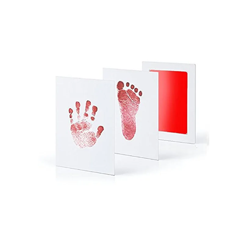 Baby Footprint Handprint Imprint Safe Non-Toxic Newborn Babies No Touch  Skin Inkless Ink Pads Kits