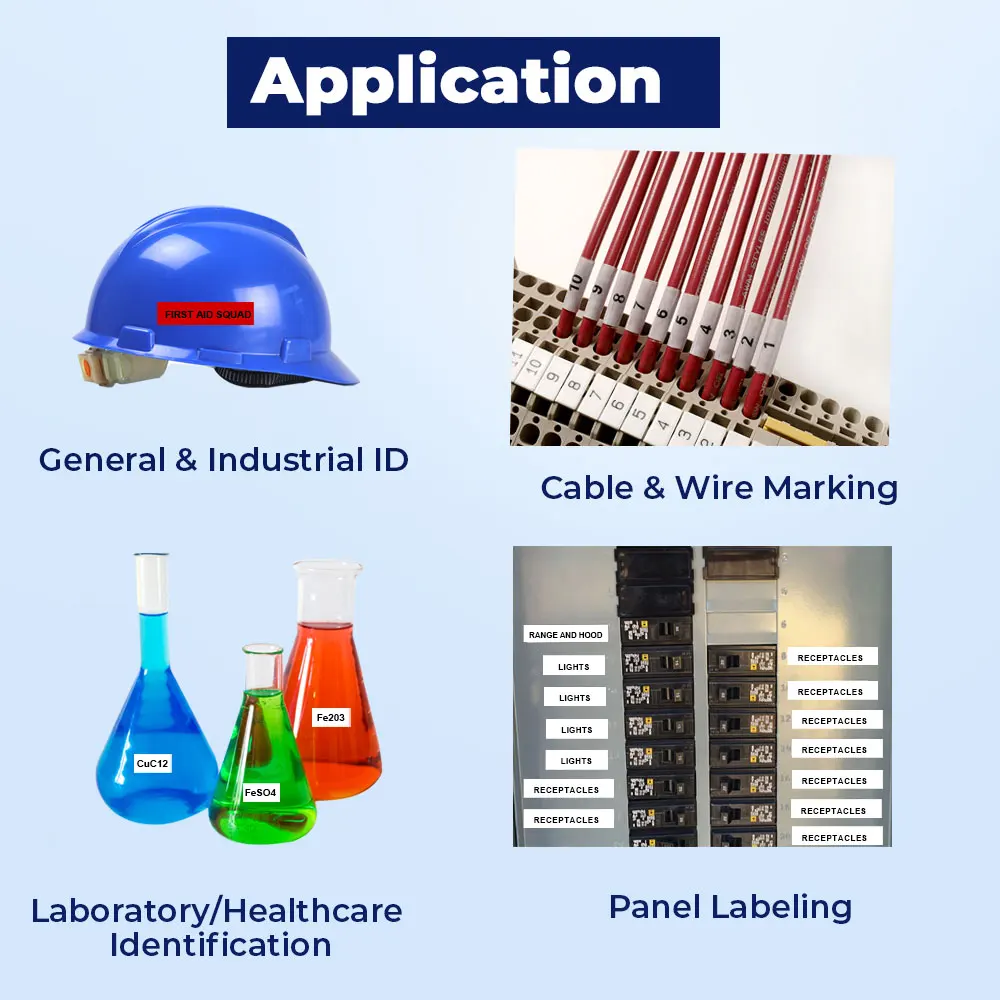 Черная и белая лента для ярлыков 9 мм|Ленты принтеров| |