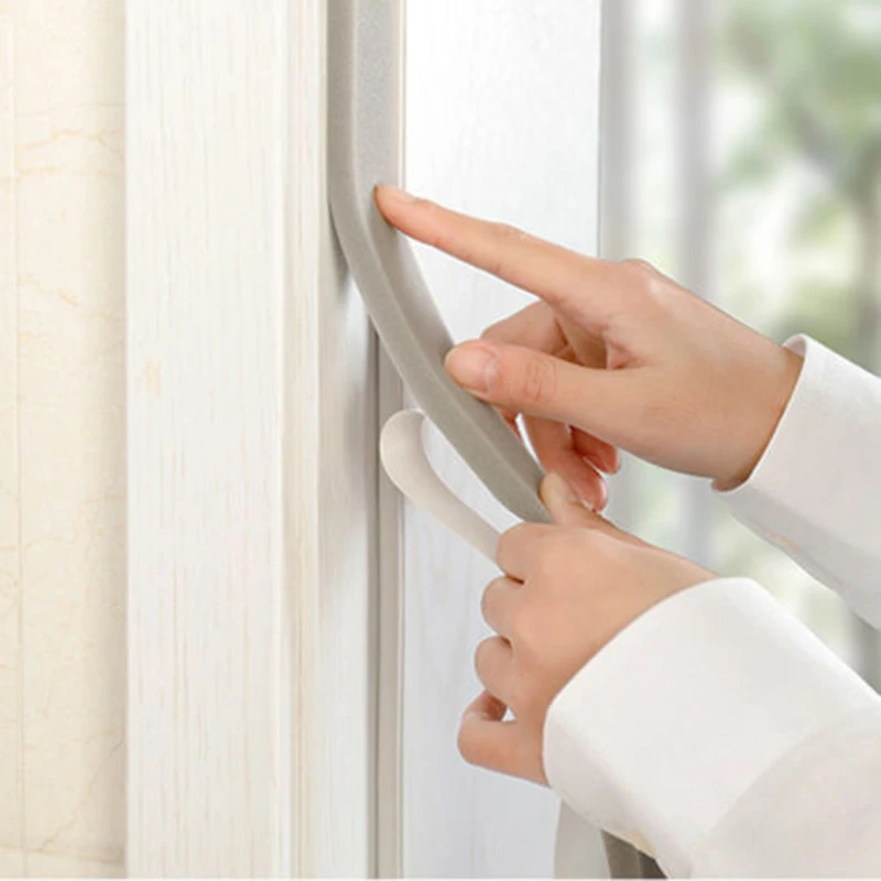 

Door Window Foam Sticky Tape Weather Strip Seal Noise Insulation Excluder 2M