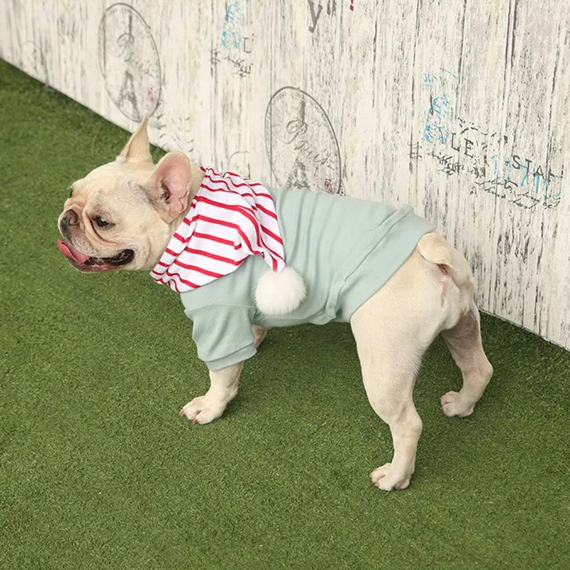 

Pet Costume Fleeced Clothes 2-legged Coat Small Dogs Warm Accessories Hooded Soft Jacket