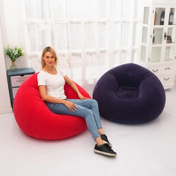 

Flocking Inflatable Sofa Home Single Sofa Leisure and recreational stool furniture inflatable livingroom chairs folding sofa