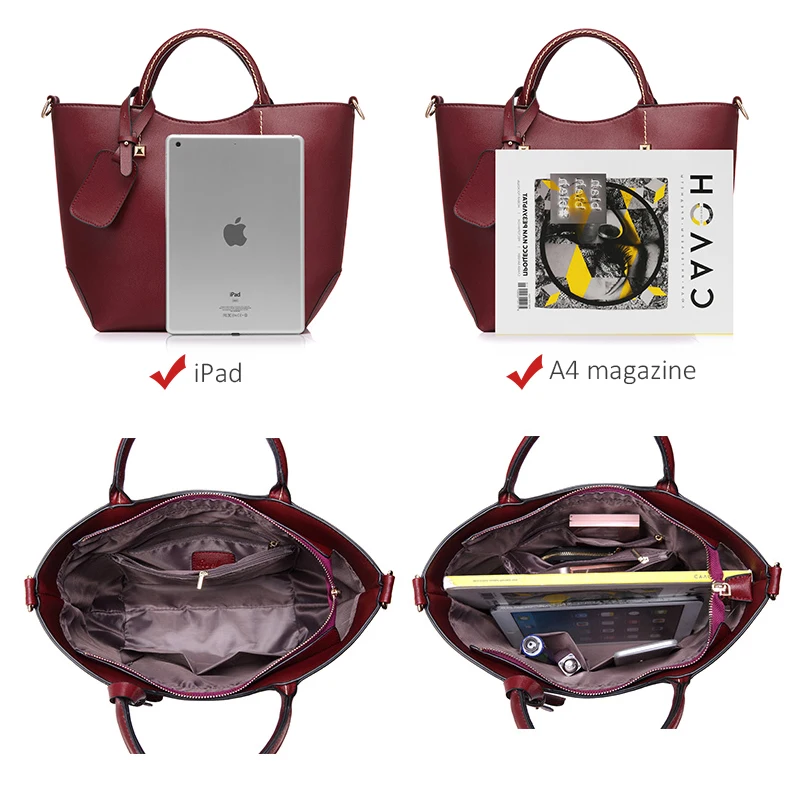 REALER женская сумочка, большая сумка ведро с короткими ручками, дизайнер сумок высокого качества из искуственной кожи, алая вечерняя сумка на ремне через плечо，дамские сумки мешок， моды топ-ручка хобо