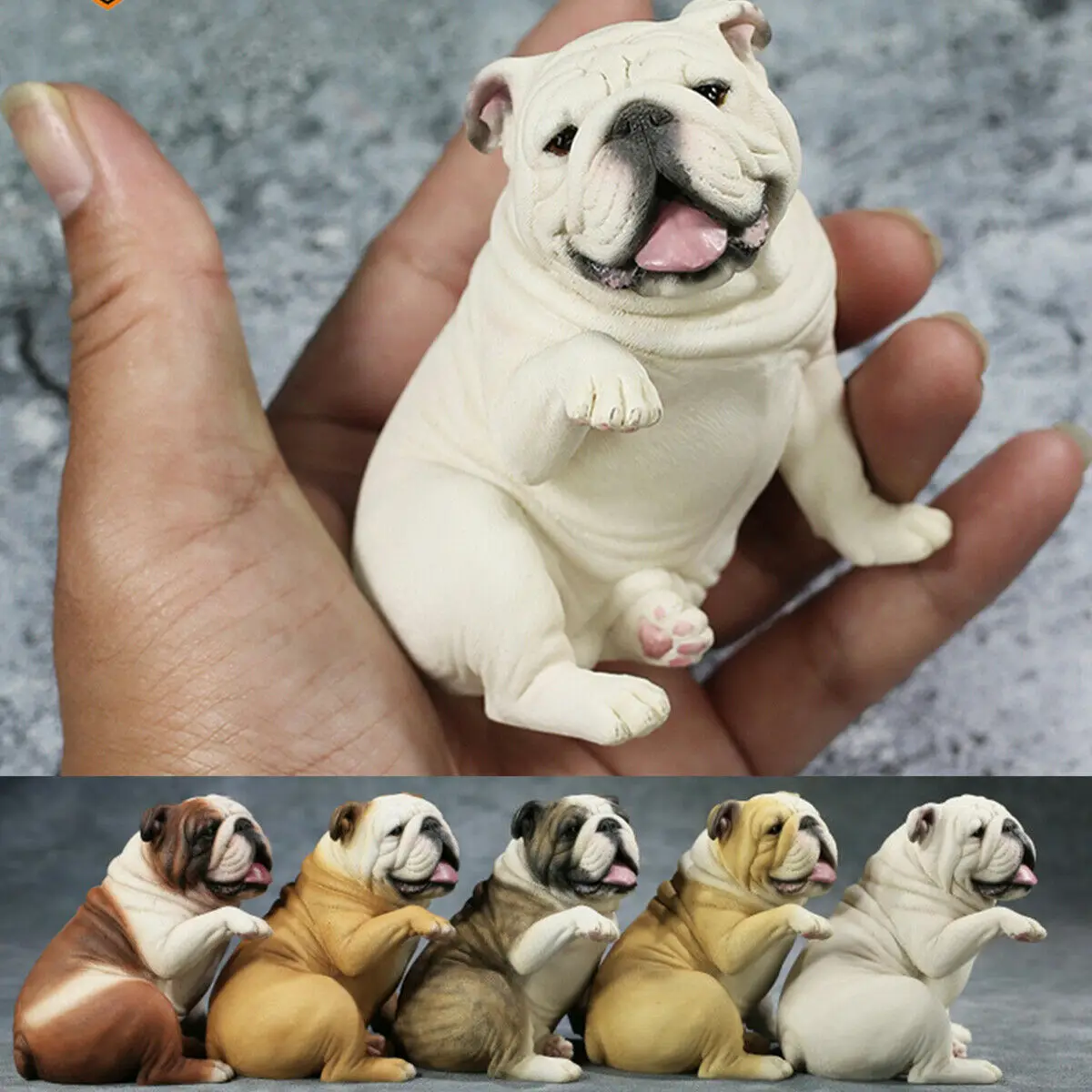 Mr.Z 1/6 British Bulldog V4.0 Dog Pet Figure Canidae Animal Model Decor Toy Desktop Ornaments Children Adults Kids GK Xmas Gift |