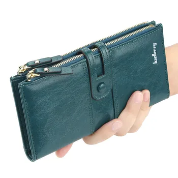 

Luxuryn Design Women Wallets Fashion Long Leather Top Quality Card Holder Classic Female Purse Zipper Brand Wallet for Women