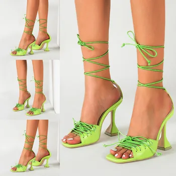 

Women's Ladies Mixed Colors Sandals wedges shoes Beach Flat Sandals Grass Open-Toe Ankle-Strap Ladies High Heels ShoeS#407