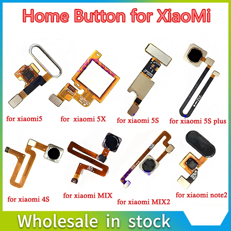 Главная кнопка гибкий кабель для XiaoMi 4S 5 X 5C 5S plus MAX MIX2 note2 отпечаток пальца вкл. Сборка кнопок Ключ Меню
