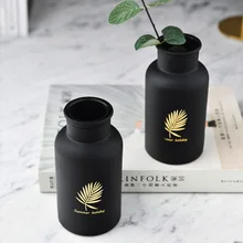 Ваза винтажная модная ваза стеклянная черная стеклянная ваза ручная красивая гостиная спальня простое семейное украшение