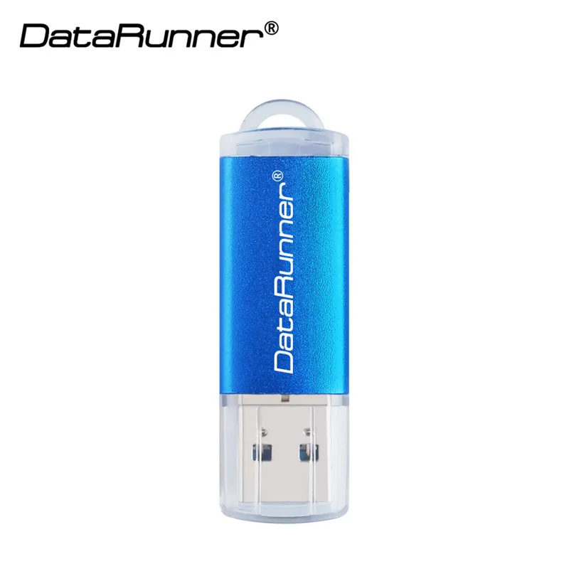 Синий Usb флеш-накопитель DataRunner 3,0, 128 ГБ, флеш-накопитель, 16 ГБ, 32 ГБ, 64 ГБ, 256 ГБ, портативные флеш-накопители, USB 3,0, карта памяти, флэш-диск - Цвет: Синий