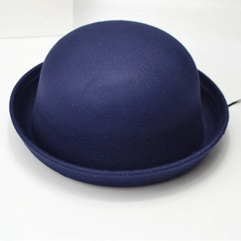 Unisex Solid Breathable Casual Fitted Cap Fashion Women Men Dome Woolen Winter Warm Formal Hat - Цвет: NV-1