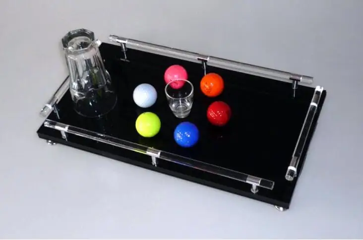 Отверстие в одном волшебном трюке сценическая магия выбранный шар стеклянный