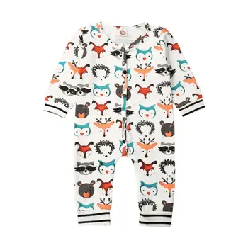 

0-24M Newborn Kid Baby Boys Girls Clothes Animal Cartoon Long Sleeve Romper Cute lovely Jumpsuit Overall Sweet Outfits
