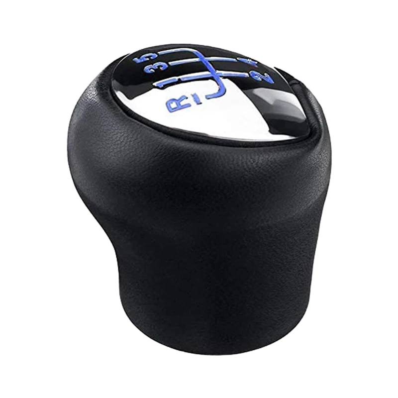 DWdong Schaltknauf Für Renault Modus & Twingo III | Leder Schalthebel Mit Handball | Getriebehebel Ersatz 2004-2023