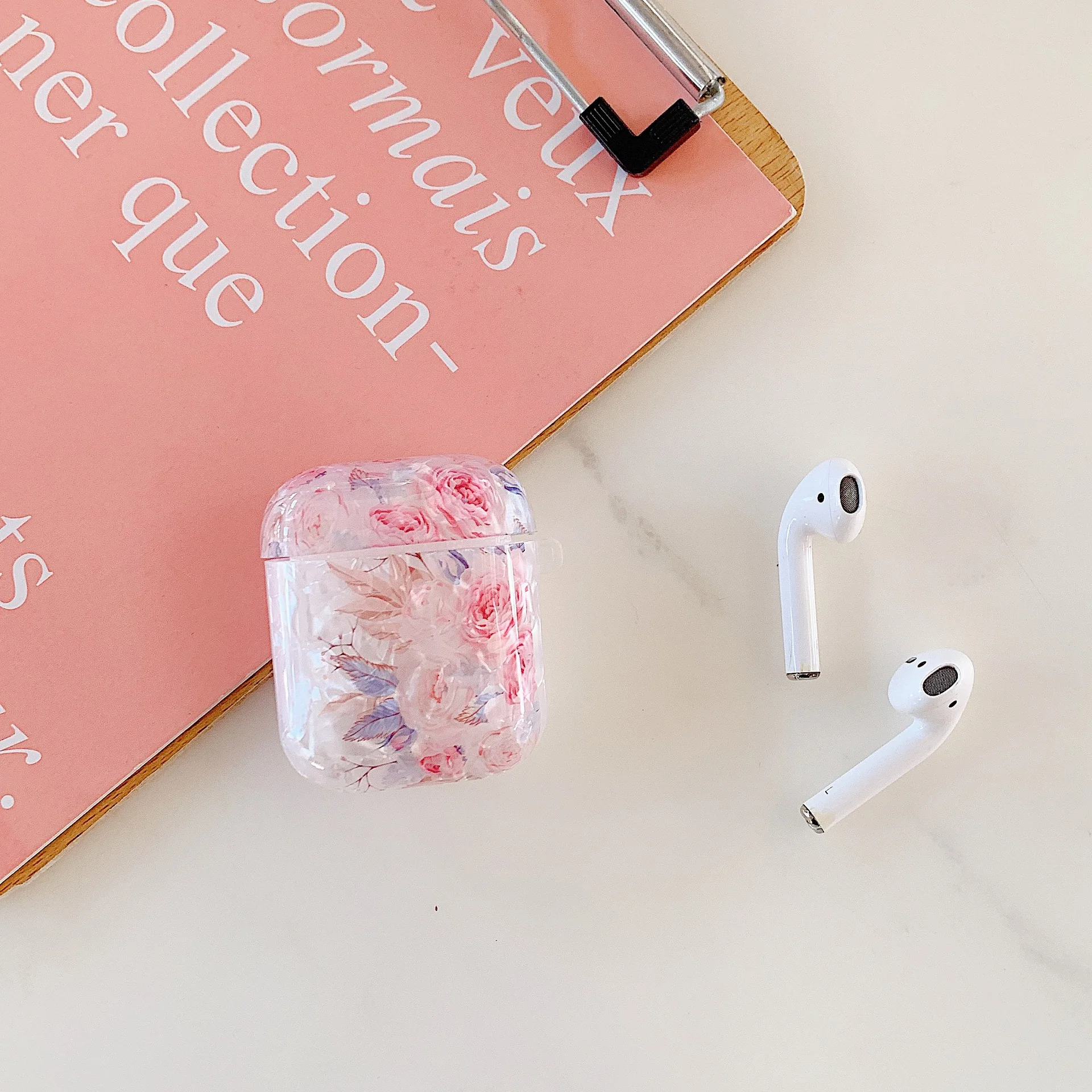 Для AirPods Pro 1 2 поколения Классический корпус цветок беспроводной Bluetooth чехол для