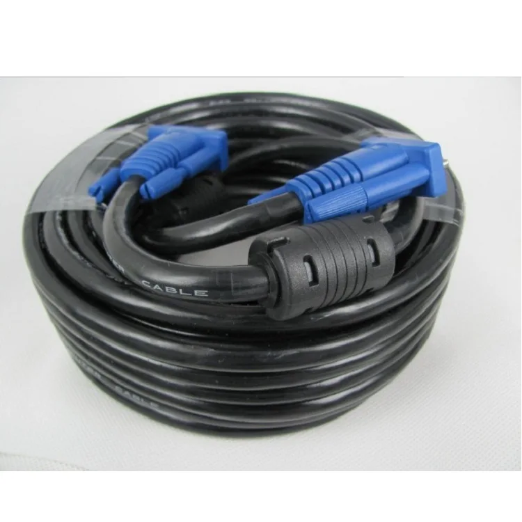 

30 M 3 + 6 Black VGA Cable 15 Aim at Needle Display Signal Data Cable Applicable LCD TV Copper
