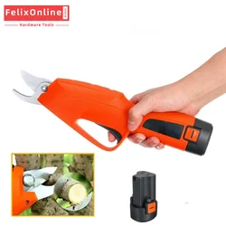 Tijeras de podar con batería de litio para jardín, podadora potente de jardín, herramientas de jardinería de ramas gruesas, 12V