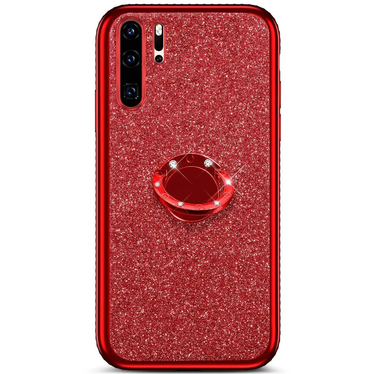 Алмазный Мягкий блестящий чехол для HONOR 7X 8X mate 20 10 с кольцом на палец для HUAWEI P20 Lite P30 Pro P Smart Z P10 Nova 3 3i