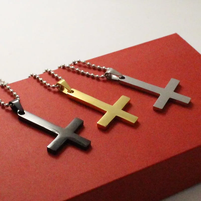 Нержавеющая сталь сатана перевёрнутый крест кулон ожерелье дьявол Люцифер сатанинские украшения Модные Панк ювелирные изделия