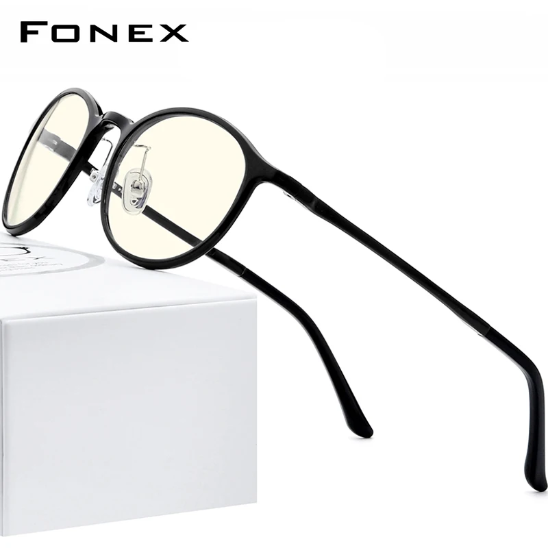 FONEX Ultem TR90 антибликовыми свойствами светильник очки Для мужчин женщин Antiblue